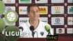 Conférence de presse FC Metz - Tours FC (2-1) : Philippe  HINSCHBERGER (FCM) - Marco SIMONE (TOURS) - 2015/2016