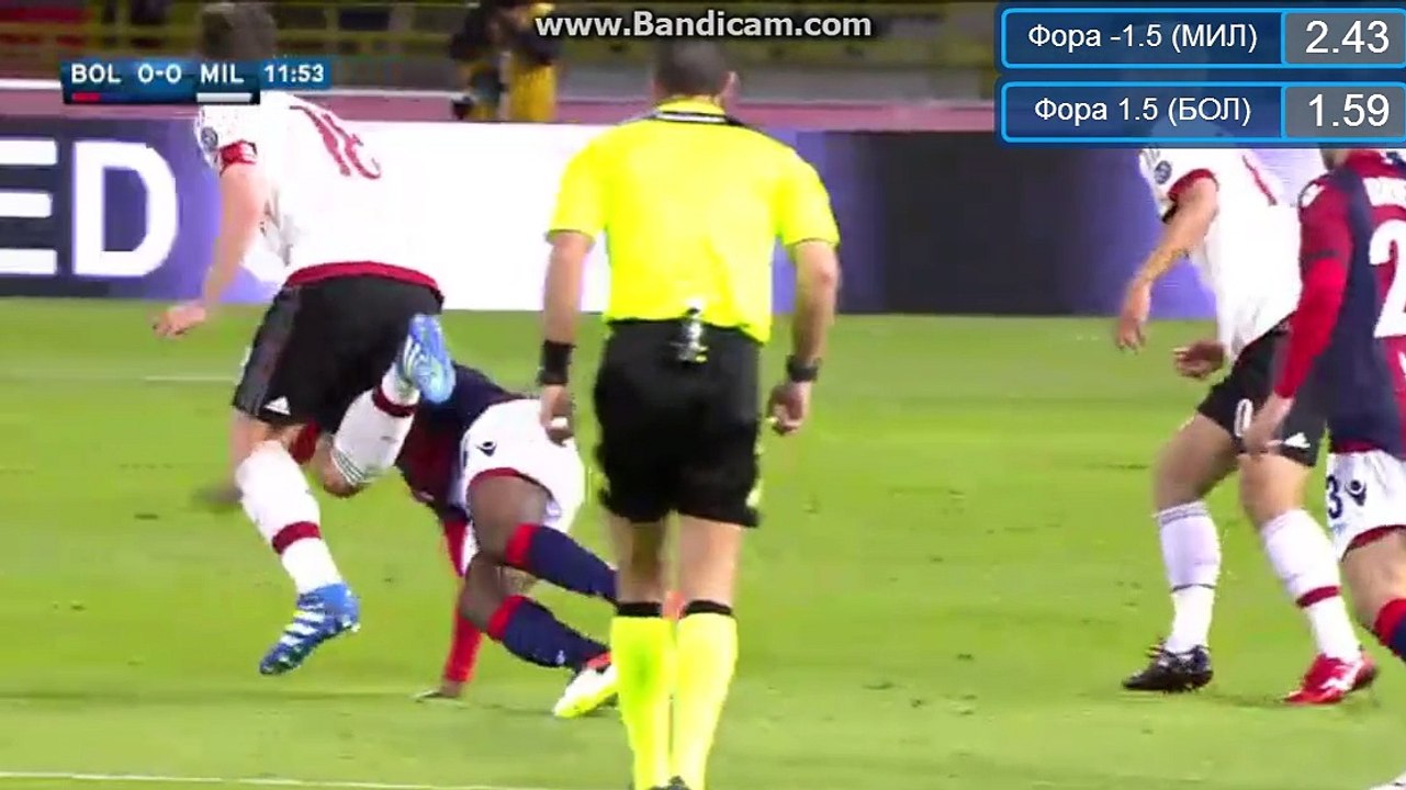 Amadou Diawara Red Card HD - Bologna 0-0 Milan - 07.05.2016 HD