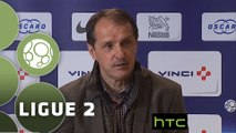 Conférence de presse Paris FC - Valenciennes FC (1-4) : Jean-Luc VASSEUR (PFC) - Faruk HADZIBEGIC (VAFC) - 2015/2016