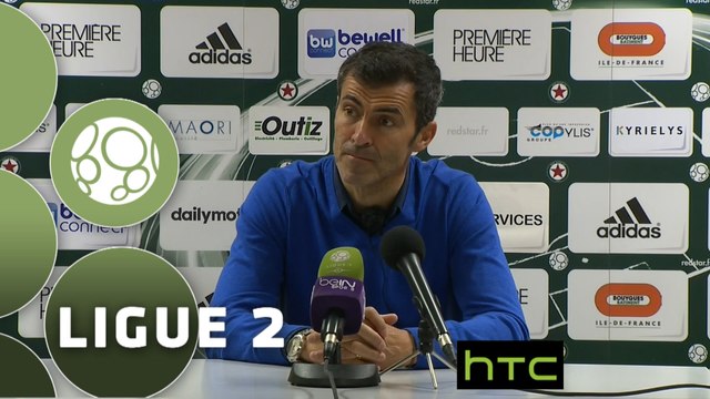Conférence de presse Red Star FC - Dijon FCO (3-2) : Rui ALMEIDA (RED) - Olivier DALL'OGLIO (DFCO) - 2015/2016