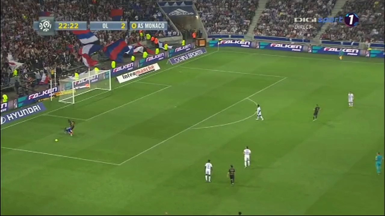 Red Card Lacina Traore - Lyon 2-0 AS Monaco - 07.05.2016 HD