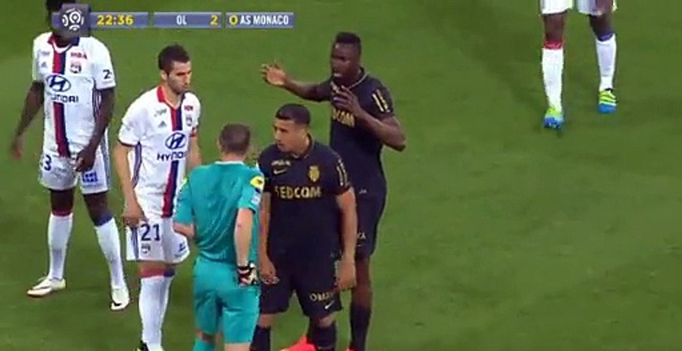 Red Card Traore - Lyon vs Monaco - 07.05.2016