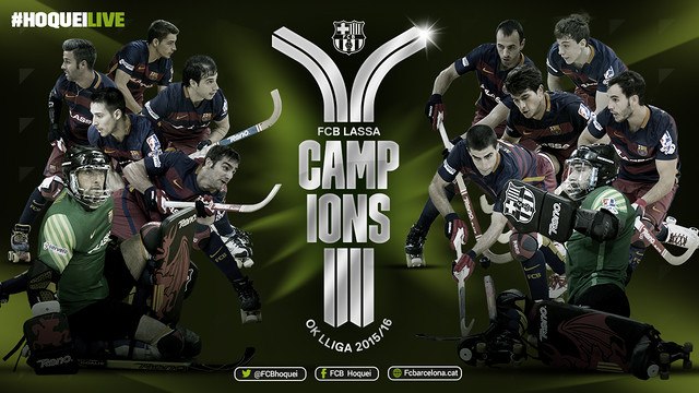 FCB Hoquei patins: Campions OK Lliga 2015/2016