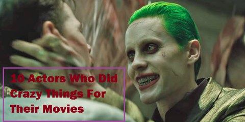 10 Actors Who Did Craziest Things To Prepare For Their Movies