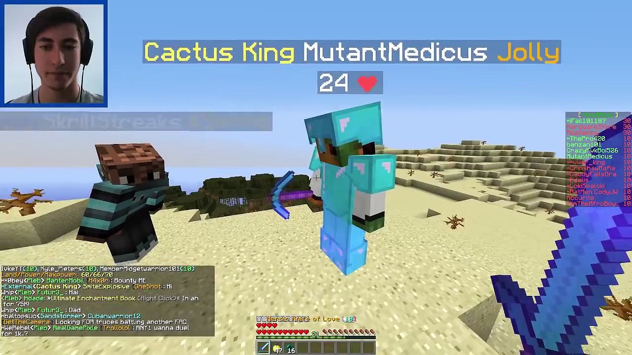 "OP OVERCLAIM RAID!" | Minecraft FACTIONS VERSUS #37 (Cosmic PVP Pleb Planet)