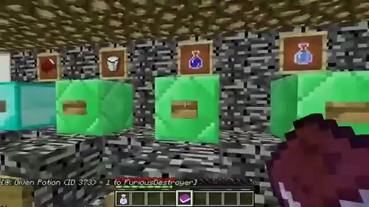 Pat and Jen PopularMMOs Minecraft BLOCK LAND LIBRARY DROPPER   Custom Map