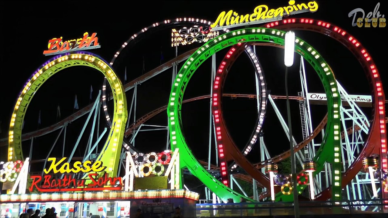 Olympialooping abends im Prater Wien