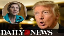 ‘Goofus’ Trump Mocks Sen. Elizabeth Warren, Possible Clinton Running Mate Fires Back