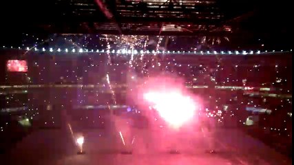 Feu d'artifice au Parc OL