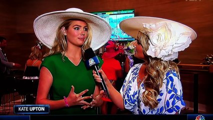 Kate Upton interview at the Kentucky Derby