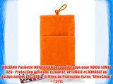 MUZZANO Pochette ORIGINALE Cocoon Orange pour NOKIA LUMIA 520 - Protection Antichoc ELEGANTE