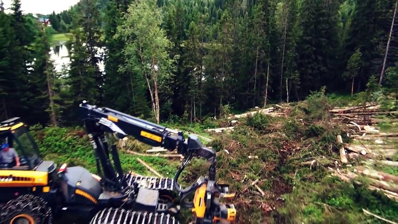 Harvester Ponsse Bear 8w and Forwarder Ponsse Elephant