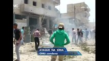 Bombardeios russos podem ter atingido campo de refugiados na Síria