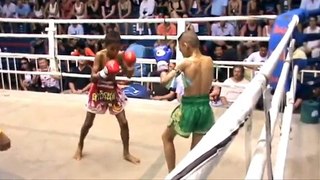 12 year old muay thai fighter Yan wins at Bangla Stadium