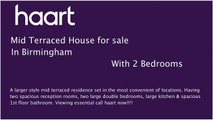 Mid Terraced House for sale in Birmingham, with 2 Bedrooms