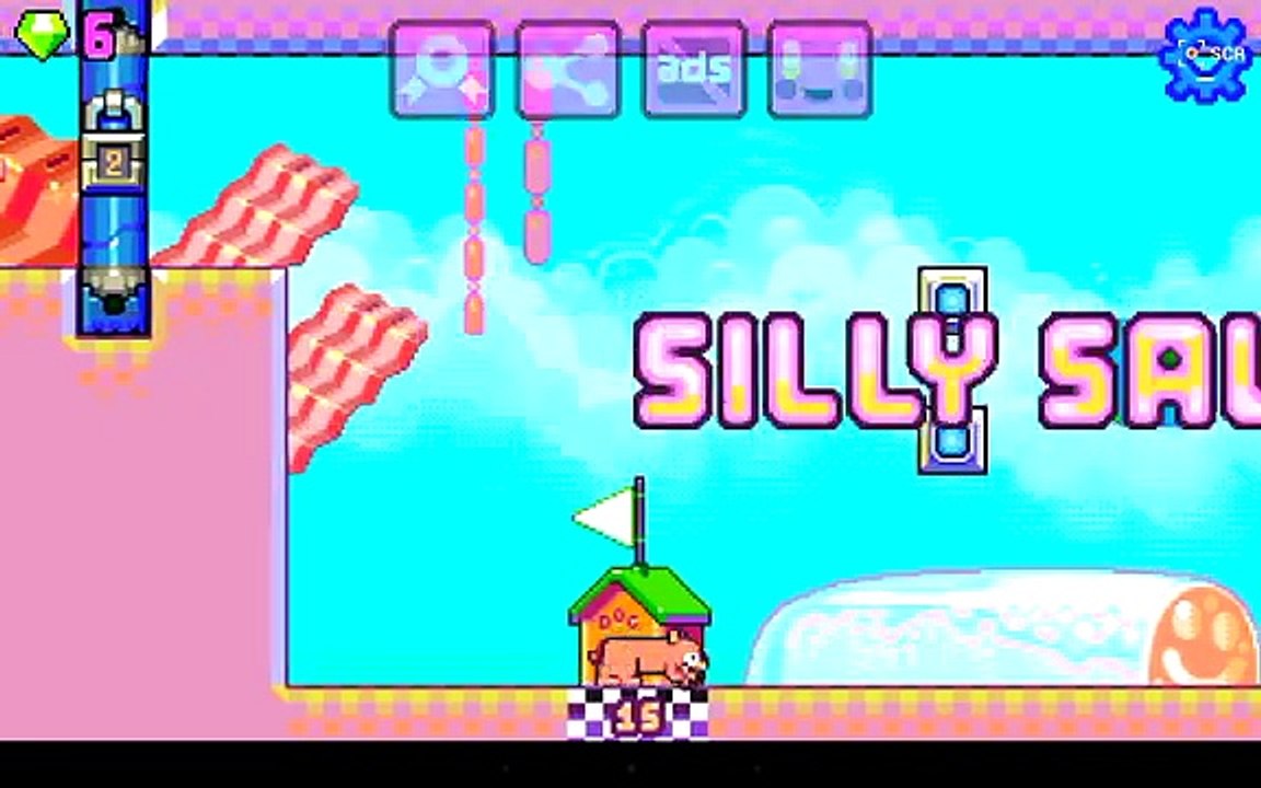 Silly Sausage in Meat Land level 15