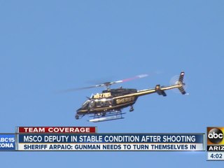 Search continues for suspect who shot MCSO deputy