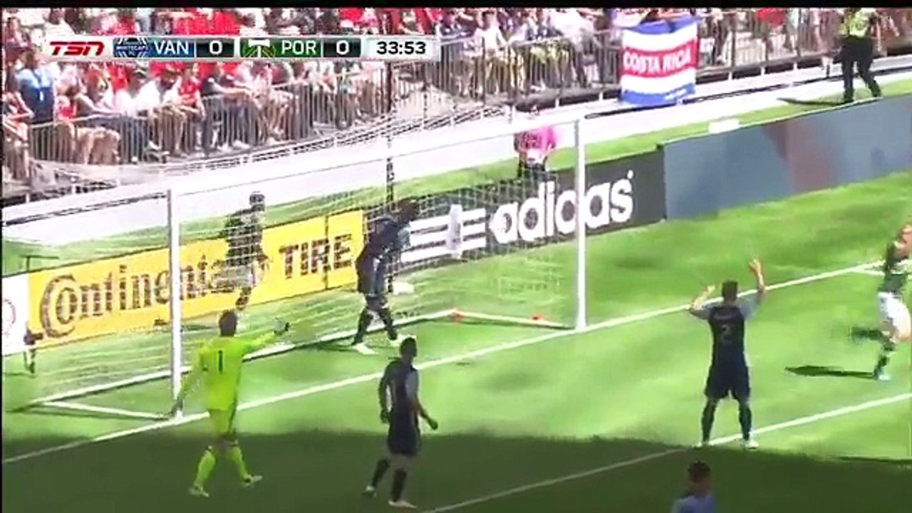 GOAL: Nat Borchers - Vancouver Whitecaps FC 0-1 Portland Timbers -7-5-2016 MLS