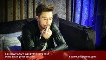 OIKOTIMES: DIMA BILAN PRESS SESSION & INTERVIEW EUROVISIONS GREATEST HITS 2015