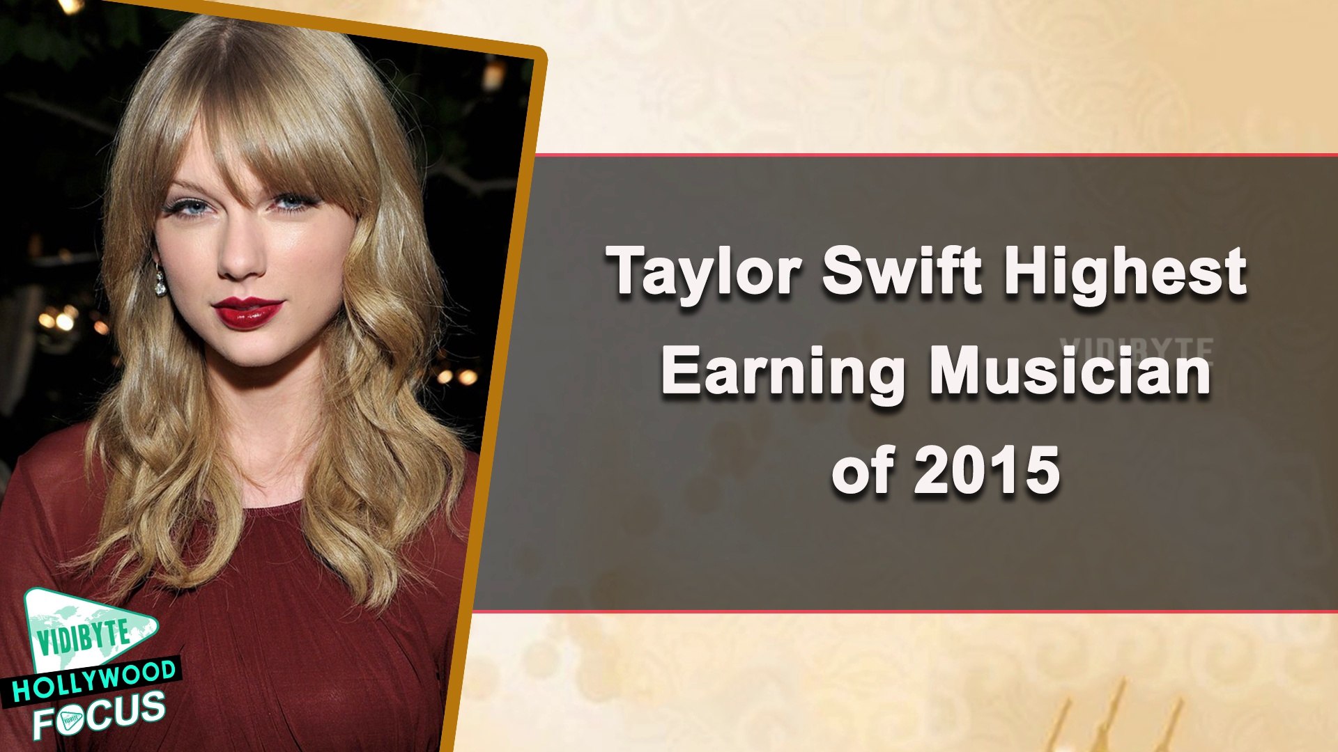 Taylor Swift Highest Earning Musician of 2015