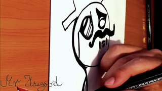 How to Draw Memes Meme Faces Simple and color it Easy: LIKE A SIR | SPEED DRAWING