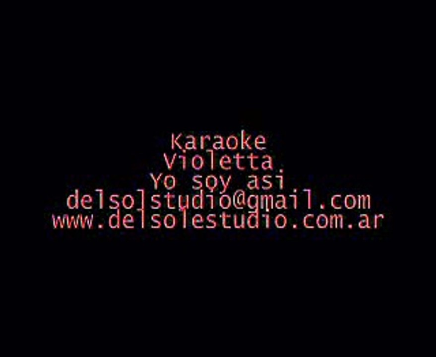 Violetta Karaoke yo soy asi