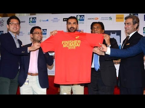 John Abraham At Standard Chartered Mumbai Marathon 2016 Press Conference