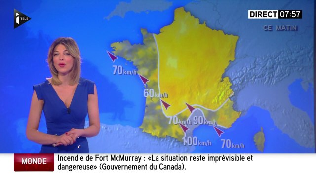 2016 05 08 07H53 LA METEO d'ELEONORE BOCCARA sur itele