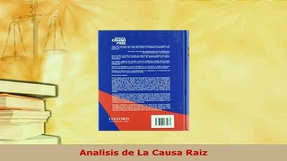 Download  Analisis de La Causa Raiz  EBook