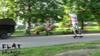 Новый стиль катания на двухколесном скейте Flat_Balance #2 (level UP)
