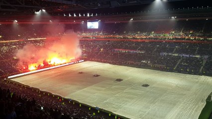 Feu d'artifice au Parc OL après le match OL-Monaco 6-1 (07/05/2016)