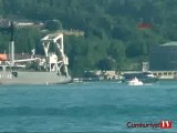 Boğaz'dan Rus savaş gemisi geçti