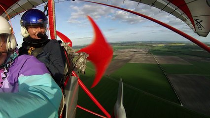 CHERVUDUCIEL HD : 1ere aventure de Sylvie dans la 3eme dimension, en ULM Pendulaire au Nord de Bourges