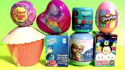 Cupcake Surprise Princess Anna Disney Frozen Shopkins Egg Disney Tsum Tsum Chupa Chups Peppa Pig