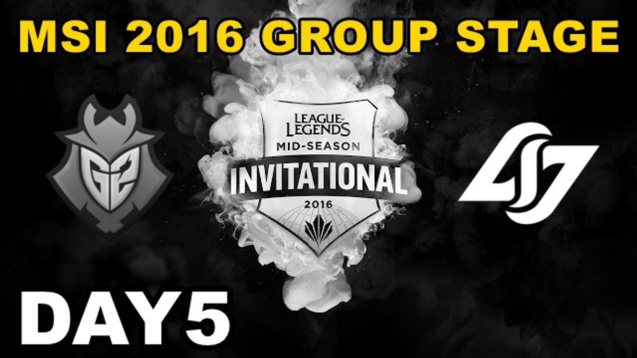(LOL)G2 vs CLG Highlight (MSI 2016 季中邀請賽)Day5