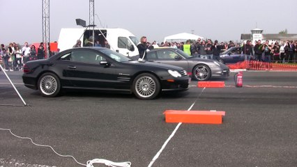 Porsche 997 Turbo Vs. Mercedes SL55 AMG V8
