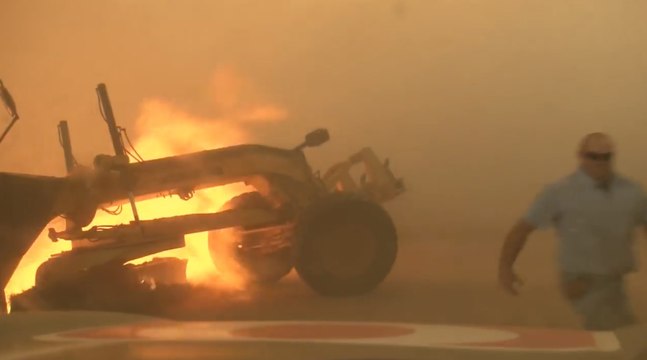 Un agriculteur échappe à un incendie de justesse !