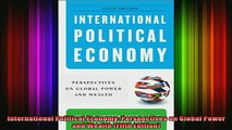 best book  International Political Economy Perspectives on Global Power and Wealth Fifth Edition