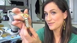 Setting Diamonds into an 18k Gold Watch Vanessa Nicole Jewels Diamonds