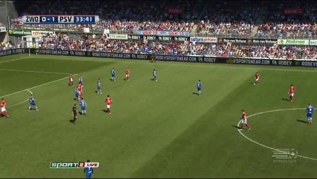 Goal Jurgen Locadia - PEC Zwolle 0-1 PSV Eindhoven (08.05.2016)