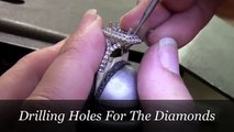 Double Halo Cushion Cut Making Sarahs Engagement Ring Vanessa Nicole Jewels