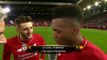 Sturridge and Lallana react after leading Liverpool past Villareal