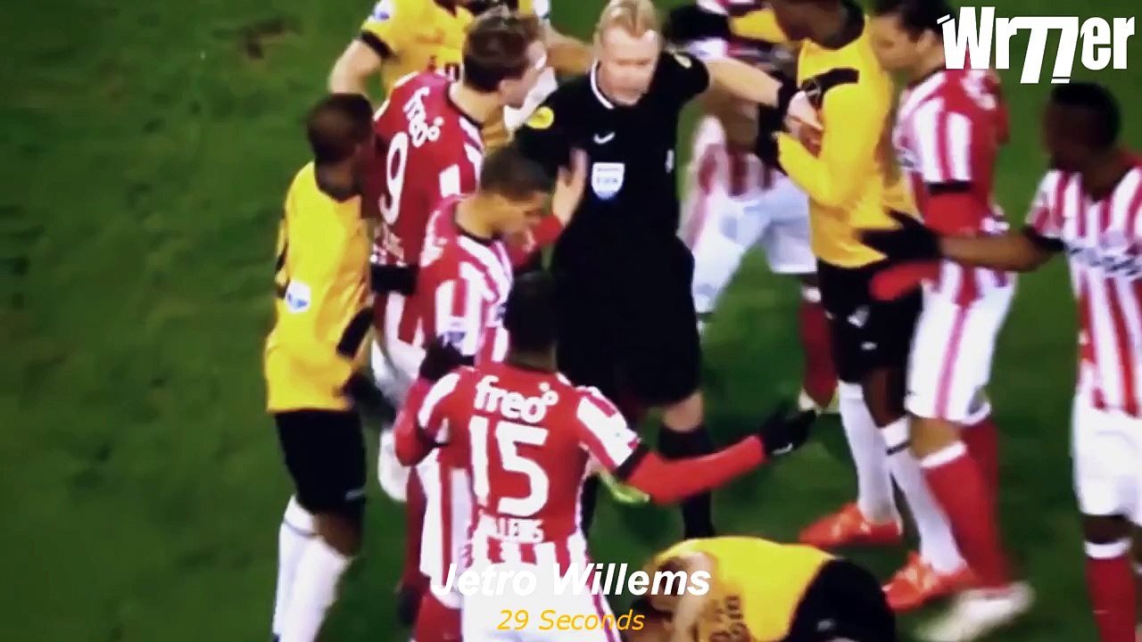 Top 10 Fastest Red Cards