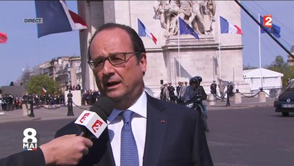 8-mai : Hollande conclut les commémorations par la défense de son bilan