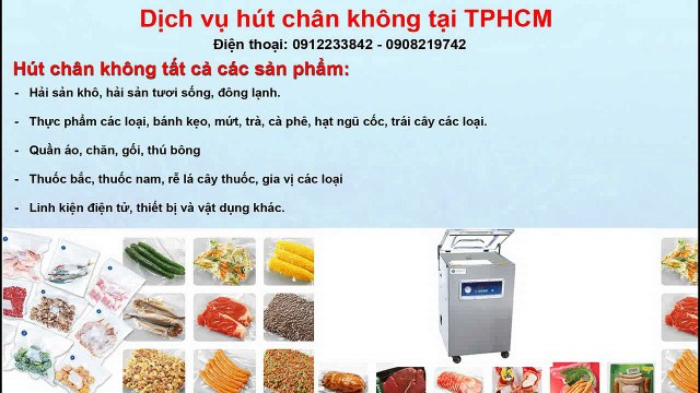 Nhận gia công hút ép chân không thực phẩm các loại tại TPHCM