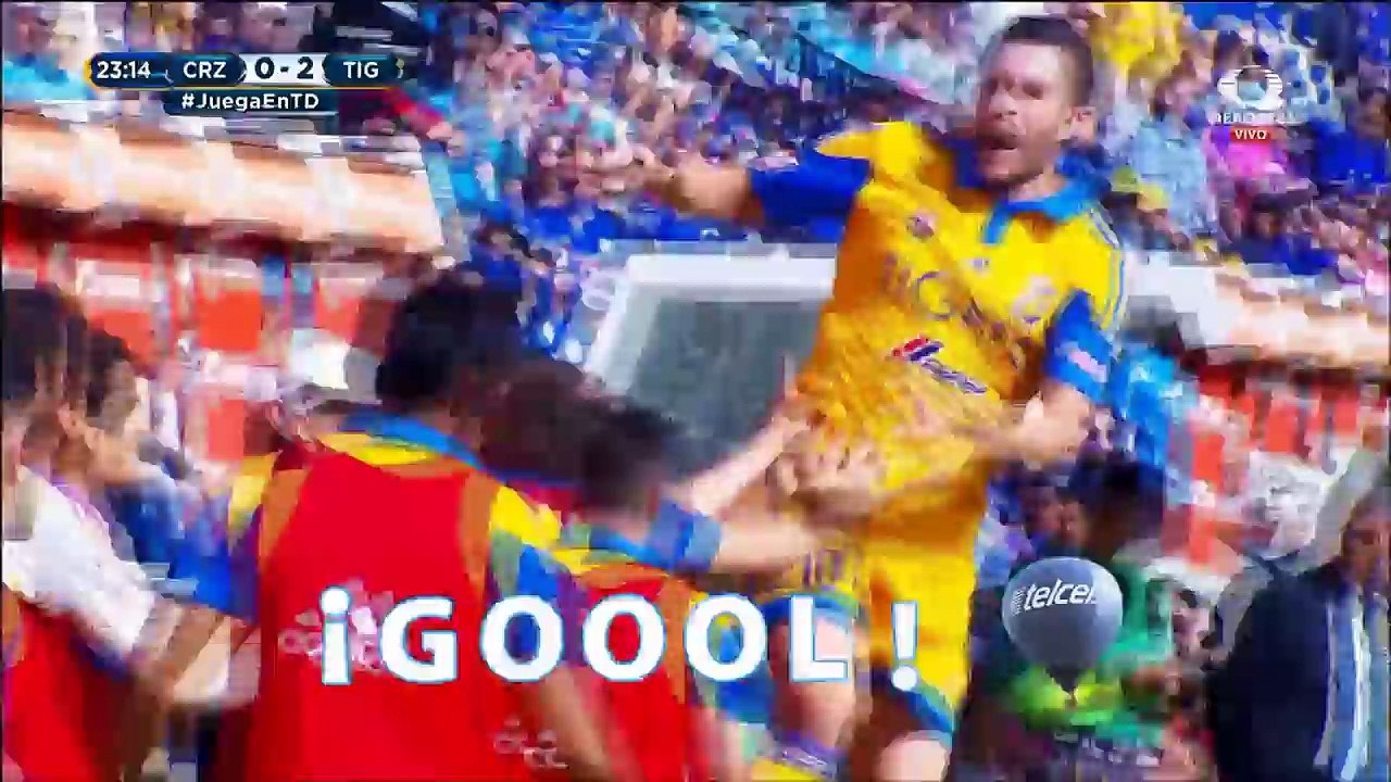 Gol de Gignac  Cruz Azul 0-2 Tigres  Televisa Deportes