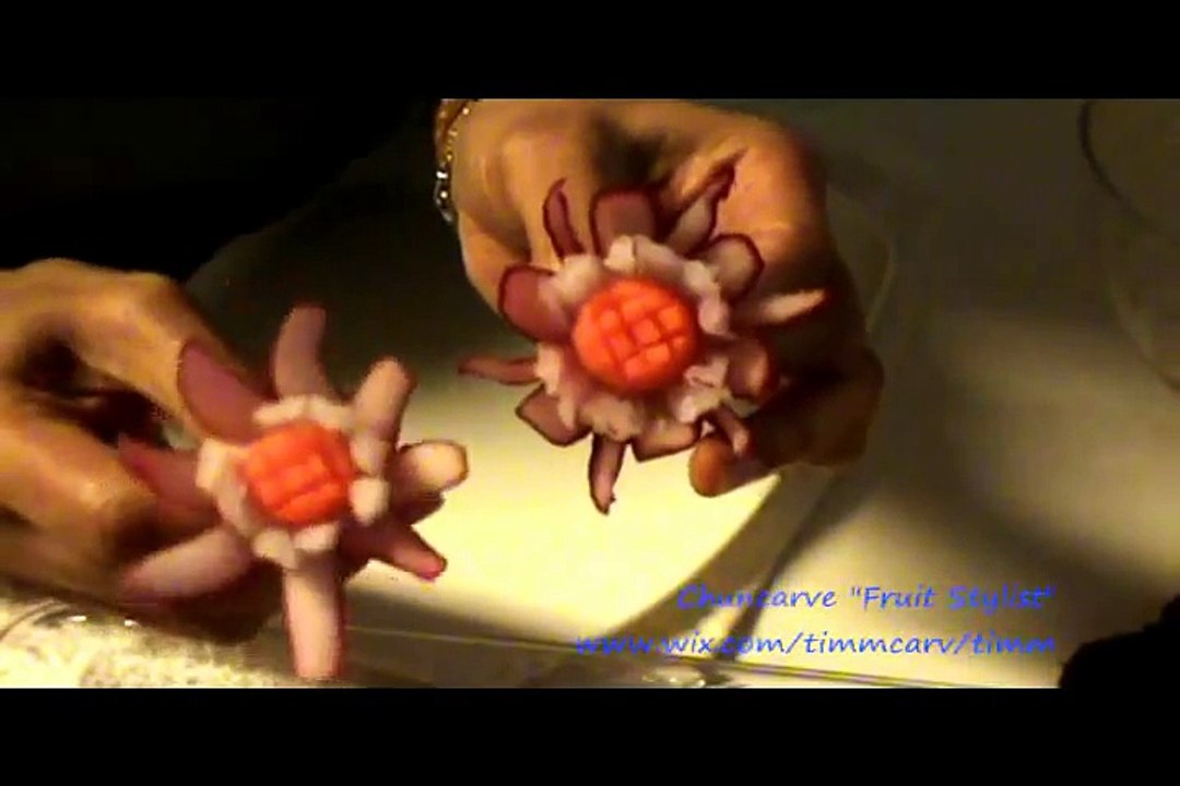 Chuncarve Radish Garnish-จัดแต่งจานอาหาร