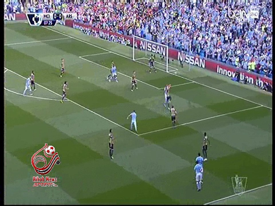 اهداف الشوط الاول لمباراة ( مانشستر سيتي 1-1 آرسنال ) الدوري الانجليزي