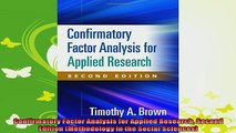 new book  Confirmatory Factor Analysis for Applied Research Second Edition Methodology in the