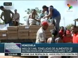 Venezuela: reparten este sábado 5 mil toneladas de alimento